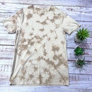 Lululemon Tan and Brown Tie Dye Tee